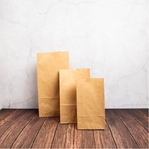 디자인랩 벌크 스마일 크라프트 종이봉투(중) 1팩40매 각대 포장 담례품 선물 종이 다용도, 벌크 스마일 크라프트 종이봉투(중) 1봉50매