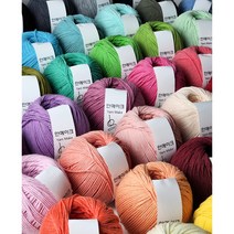 다방면 착하면 시리즈 얆은버젼 인형실 코바늘실 손뜨개 마카롱 면실 모티브실 털실 블랭킷 펀치니들 코튼 뜨개실 얀스케치, 003. 살구