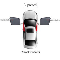 아우디 A4 S4 B9 Avant Allroad Quattro 왜건 - 용 자동차 차양 쉴드 프론트 윈드 실드 커튼 리어 사이드 윈도우, [01] 2PCS Front Windows
