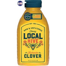 미국산 Local Hive 천연 Clover 생꿀 16oz (453.5g), 기본