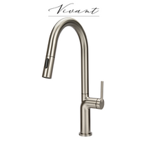 트랜드 비반트 VA 120 MS 주방 부엌 거위목수전 무광 니켈 스텐 수입 빈티지 수도꼭지, 무광 실버