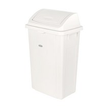 프랑코 퍼블릭 휴지통 와이드푸쉬 50L, 화이트, 1개