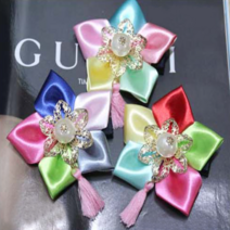 떨잠 가채 만들기 아기 한복 머리 장식 여성용 호박 배씨 신부 노리개 설날 명절