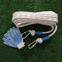 SKANDSALO 14mm16mm 굵은소방끈 가정용 비상탈출 로프, 01.16밀리미터 더블 후크 장갑