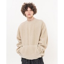 비슬로우 21FW 오리지널스21FW 오버사이즈 FLEECE SWEAT 셔츠S 라이트 베이지
