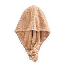 토비 드라이 헤어타월 머리수건, 브라운(원형), 5개입
