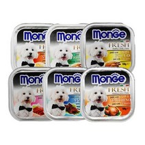 바우와우 몬지 사각캔 100g, 치킨