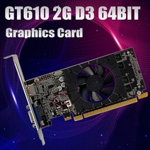 그래픽카드 지포스 rtx 3060 4090 중고 채굴 GT610 그래픽 카드 2GB GDDR3 64Bit 40Nm 810Mhz PCIE 2.0 H, 01 Black
