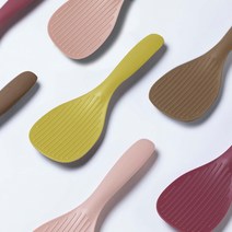 [마미스테이블] 국내생산 고급 실리콘 밥주걱 밥알붙지 않는 빗살무늬 스페셜플레티넘실리콘, 밥주걱 머스타드