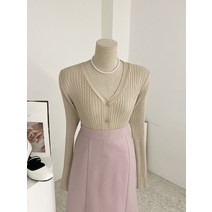허니제이 / 베르망 골지 브이넥 가디건(6color)