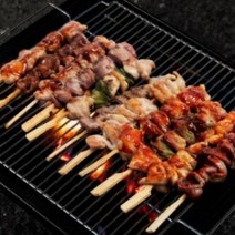 삼시세끼연구소 캠핑 음식 모듬 꼬치 닭꼬치 냉장 염통꼬치 파닭꼬치 꼬치구이 데리야끼 매콤한맛 소스 포함 닭똥집, 4.모듬꼬치 40개