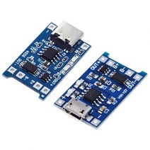 리튬배터리 충전 모듈 보호회로 내장형 MICRO USB C TYPE C타입 아두이노 18650, USB MICRO 리튬배터리 충전모듈