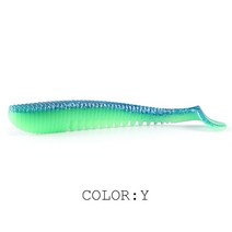 Supercontinent 5cm 8cm 11cm 낚시는 파이크와 대한 소프트 루어 인공 미끼 프레데터 태클을, Y, 80mm 10pcs