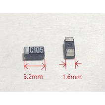 삼성 3216 TCSCN1A105MAAR 칩 탄탈콘덴서 1uF10V 3개