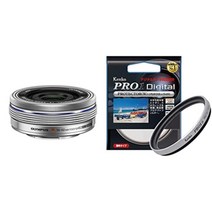 일본정품 올림푸스 전동식 팬케이크 줌 렌즈 M.ZUIKO 디지털 ED 14.2mm, 단품 + 실버