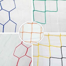 다우리 축구골망 컬러 굵기 4.5mm 2개 1세트 학교체육, 흰색-사각