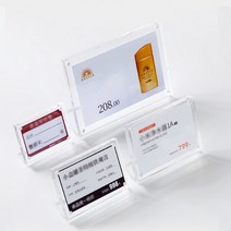 아크릴 메뉴판 안내판 투명 L자형 A4 A5 A6 가격표 이름표 네임텍 꽂이 쇼케이스 단면