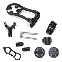 자전거속도계 자전거 컴퓨터 스탠드 확장 램프 홀더 가민 브라이튼 cateye cyclo MTB 도로 자전거 GPS 스톱워치 브래킷 사이클링 도구, 로고 없음 블랙, 로고 없음 블랙