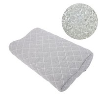 리바운드 웨이브 모양 수면 건강 관리 통증 완화 목 보호 통기성 항균 효과 슬립 베개, 베이지