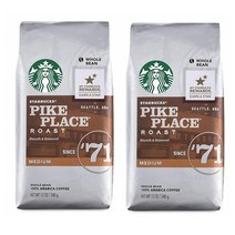 스타벅스 Starbucks Pike Place 파이크 플레이스 로스트 커피 미디엄 원두커피 340g 2팩