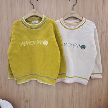 [치크]논현점###23년 신상품@@@빠른배송@@@예쁜색상이 코디하기 더 좋은 니트티@@@설 선물 추천@@@배색 스티치 포인트 풀오버 CKKA2311B