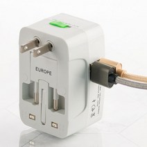 멀티탭 전세계호환 USB 2포트 해외 여행용 멀티 아답터, 단품, 선택:여행용 USB 아답터