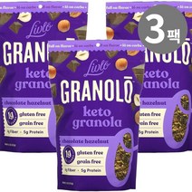 리블로 키토 그래놀라 초콜릿 헤이즐넛 오트밀 312g, 3개
