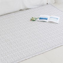 엔디미온 인견패드 겸 카페트 여름침대패드, 아루블루