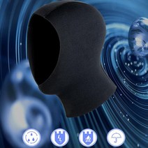 키밍 다이빙 후드 3mm 5mm 수쿠버 모자 스노쿨 잠수, 용자몰 쿠팡 3MM_대형