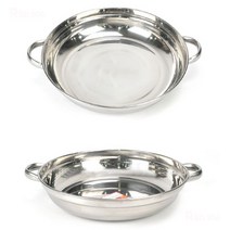 [Su∇] 매운탕 샤브샤브 스텐 찌개냄비 전골 31.5cm 11호 밀푀유나베 수제비 훠궈 부대 칼국수 냄비 볶음 감자 김치 닭볶음 φjF_ea, ∩본상품Ω, ∩본상품Ω