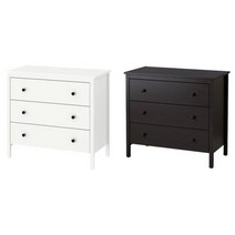 [이케아] KOPPANG 3단 서랍장, 상세 설명 참조, 색상:블랙브라운_604.811.19