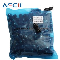 공압 공기 피팅 PU4 PU6 PU8 PU10 PU12 PU14 PU16 블루 PU 스트레이트 커넥터보다 우수한 50pcs 100 피스, [01] 50pcs, [06] PU14 OD14mm