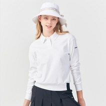 클리블랜드 면PQ 루즈핏 밑단브루종 여성 긴팔 골프티셔츠 (CGWTS31526), BK