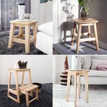 벤트리 디자인 원목 스툴 4types, 03. 베이직 사각 스툴 대