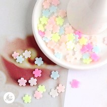 파스텔 플라워 믹스 파츠 레진 아트 공예 재료 R392, 단품