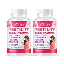 FertilityGummies 구미 젤리여성Prenatal 산전비타민Gummies 젤리엽산toPregnancyConceptionsHormonesOvarianFunction60Tas, 60개(2개 팩)