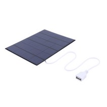 태양열충전기 태양광 충전기 태양열 패널 판넬 USB 태양 전지 접는 출력 장치 스마트 폰용 휴대용 배터리 충전 액세서리, [01] 1PCS 1W 3V