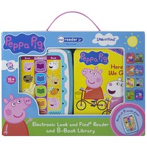 Peppa Pig - Electronic Me Reader Jr and 8 Look and Find Sound Book Library - PI Kids [Board book]
