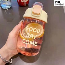 Portable Transparent High-capacity Leakproof Water Jugs Water Bottle Sports Drinking Cup Travel Kett, 04 pink-400ML