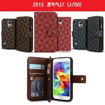 SS1906 2015 갤럭시J7 로이즈 더블 가죽 카드 케이스 J700