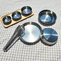국산 스텐 소스볼 미니접시 캠핑접시 0.5호~6호, 0.5호(60mmX18mm)