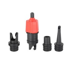 자동 New Car Air Compressor Valve Adapter Vehicle Pump For Inflatable Mattress Bed Boat Canoe Kayak, 01 RED
