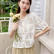드넬 레이스뜨개가디건DWC32083A