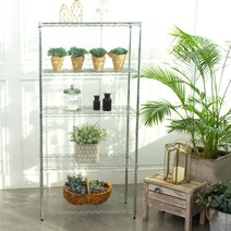 메탈 스탠드선반 750 5단 실버, 단품