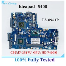 VIUS3 LA-8951P 메인 보드 레노버 Ideapad S400 노트북 마더 11S9002388 i5-3317U/3337U CPU HD 7400M GPU, 한개옵션0