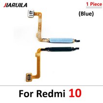 고화질 북 스캐너 양면 스캔 고급 스캔기 Xiaomi Redmi 9C 10 / 프라임 홈 버튼 지문 센서 스캐너 터치 ID, 08 Redmi 10 Blue