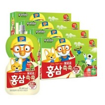 팔도 뽀로로홍삼쏙쏙 사과매실, 100ml, 300개