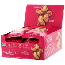 Sahale Snacks 글레이즈드 너트 석류바닐라가 들어있는 캐슈너트 9 봉 각 15 oz 425 g