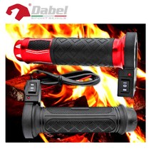 오토바이 2단 열선그립 오토바이 핸들열선 핫그립 방한용품 레드 바이크 스쿠터 pcx nmax xmax 크루심 온도조절 열선핸들, 블랙