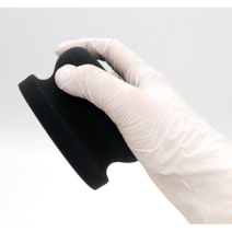 원형 핸드 어플리케이터 블랙 10cm 고체왁스 왁싱패드 스펀지 스폰지